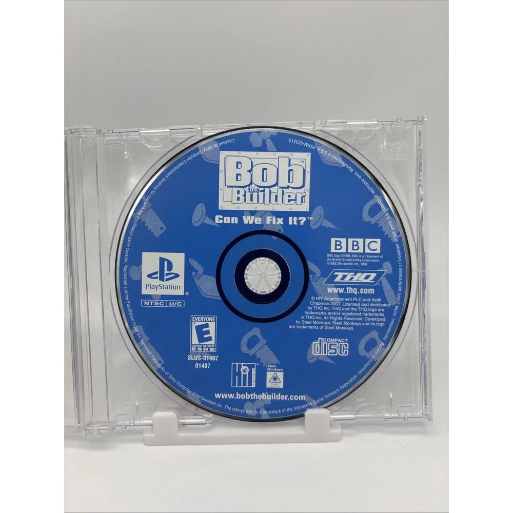 Bob the Builder Can We Fix It (Sony PlayStation 1 PS1, 2001) Disc Only